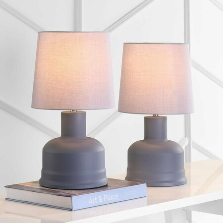 SAFAVIEH Dahlia Grey Table Lamp - 10 x 10 x 18.5 in., 2PK TBL4105A-SET2